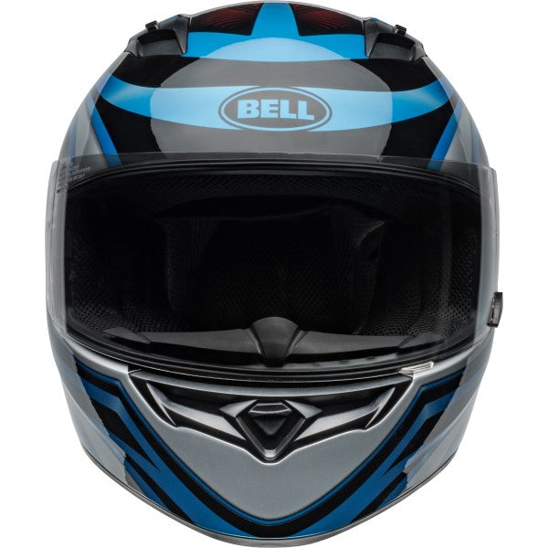 Casque Intégral de Moto Qualifier Conduit Bleu/Noir côté avant