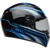 Casque Intégral de Moto Qualifier Conduit Bleu/Noir côté gauche