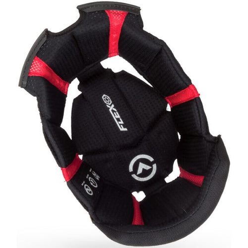 Doublure de Casque Race Star CoolJade Noir/Rouge de l'intérieur