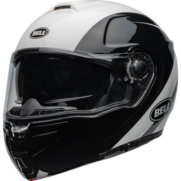 Casque Modulaire de Moto SRT-Modular Noir/Blanc côté droit