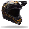 Casque de Motocross Moto-10 GP Pace Édition Limitée Noir/Or incliné de face