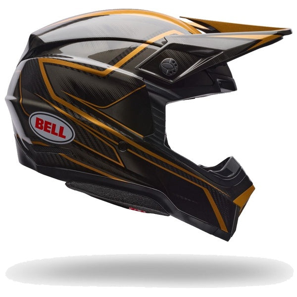Casque de Motocross Moto-10 GP Pace Édition Limitée Noir/Or de gauche