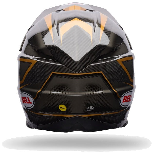 Casque de Motocross Moto-10 GP Pace Édition Limitée Noir/Or de dos