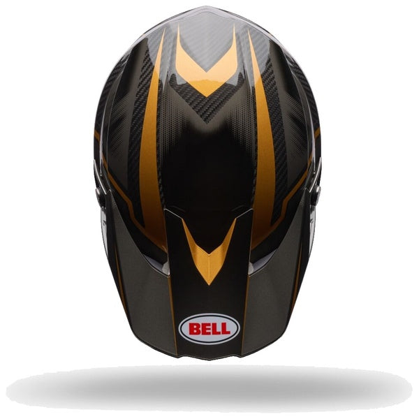 Casque de Motocross Moto-10 GP Pace Édition Limitée Noir/Or de dessus
