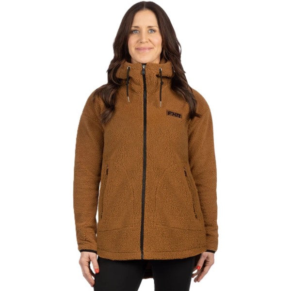 Manteau Sapphire Sherpa Femme Brun