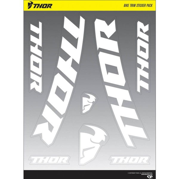 Ensemble d’Autocollants pour Garniture de Moto Blanc