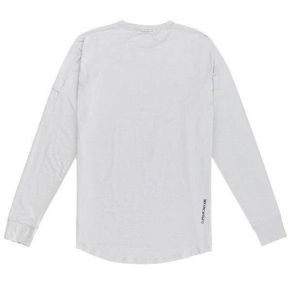 Maillot de Vélo Ruckus Ride LS Burn Out gris de dos