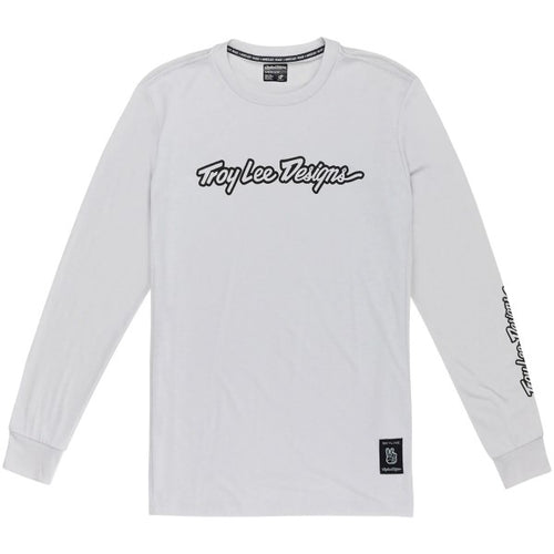 Maillot de Vélo Skyline Ride Signature Manches Longues Blanc de face