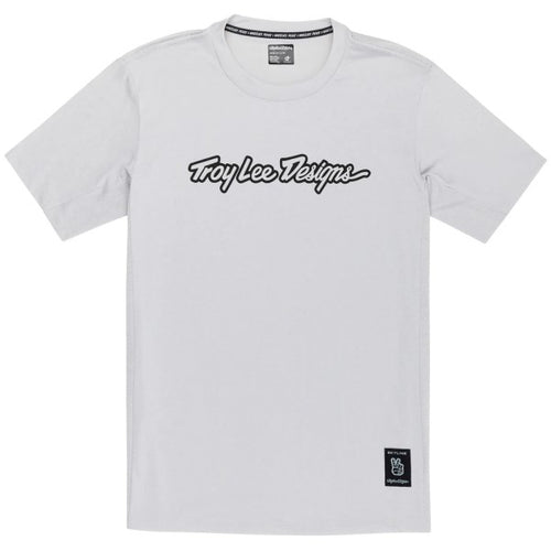 Maillot de Vélo Skyline Ride Signature Manches Courtes Gris de face