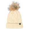 Tuque Chevron Pom Femme Klim blanc