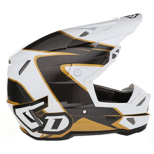 Casque de Motocross ATR-3 Wave Carbone Blanc