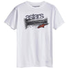 T-Shirt Burnout Alpinestars blanc