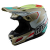 Casque de Motocross SE5 Composite Optic MIPS Troy Lee Designs blanc, de 3/4