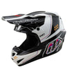 Casque de Motocross GP Pro Trooper MIPS Troy Lee Designs blanc, de 3/4