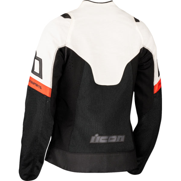 Manteau de Moto Contra 3 Femme Icon blanc, de dos