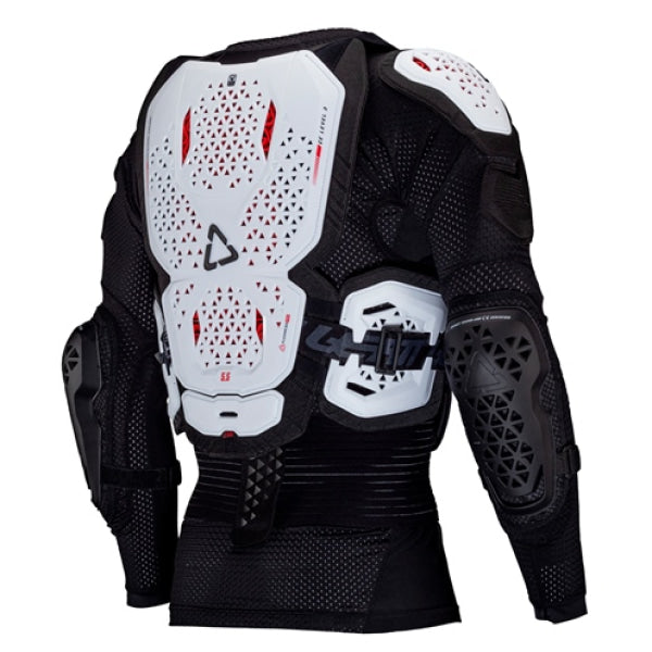 Chandail de Protection de Motocross 5.5 Evo Leatt blanc, de dos