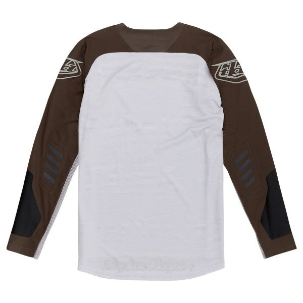 Chandail de Motocross Scout SE Systems Troy Lee Designs blanc, de dos