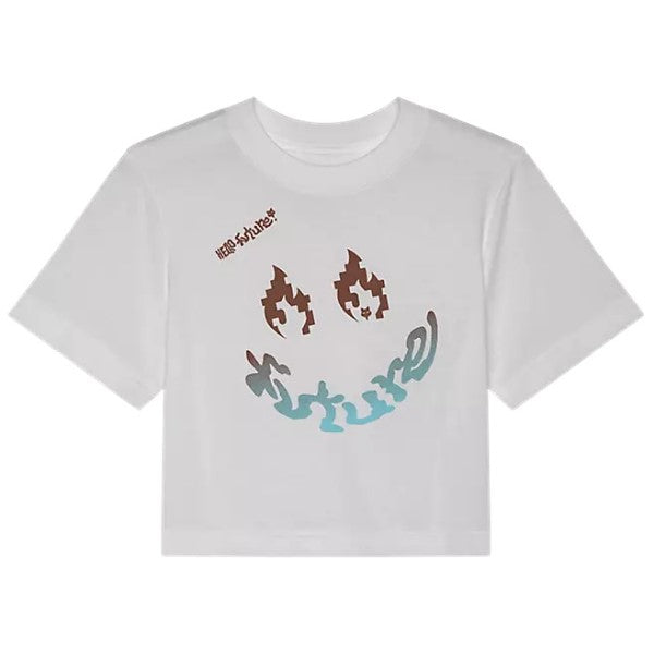 T-Shirt Hello Fox Baby Femme Fox blanc, de face