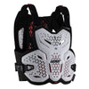 Plastron de Motocross 4.5 Evo Leatt blanc, de face