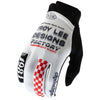 Gants de Motocross GP Pro Factory Troy Lee Designs blanc, dessus