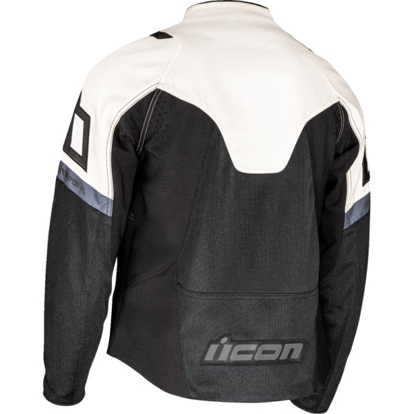 Manteau de Moto Contra 3 Icon blanc, dos