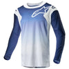 Chandail de Motocross Racer Hoen Alpinestars blanc et bleu