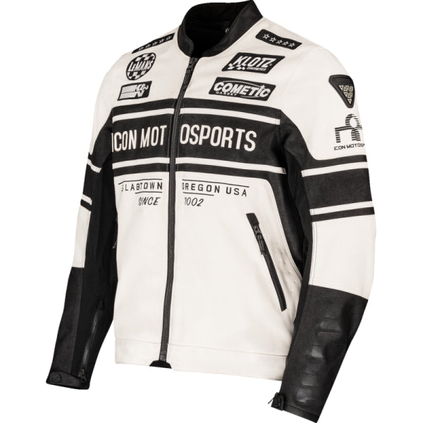 Manteau de Moto Neo Daytona 2 Icon blanc et noir