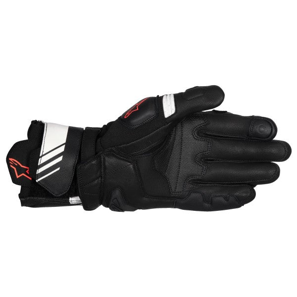 Gants de Moto GP Plus R v3 Alpinestars blanc et noir, paume