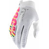 Gants de Motocross iTrack 100% blanc et rose