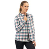 Chemise Flanelle Midweight Sunlight Trail Femme Klim blanc et rose