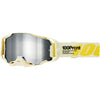 Lunettes de Motocross Armega Lentille Miroir 100% blanc et jaune