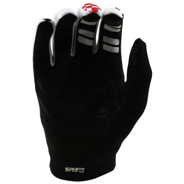 Gants de Motocross GP Pro Factory Troy Lee Designs blanc, paume