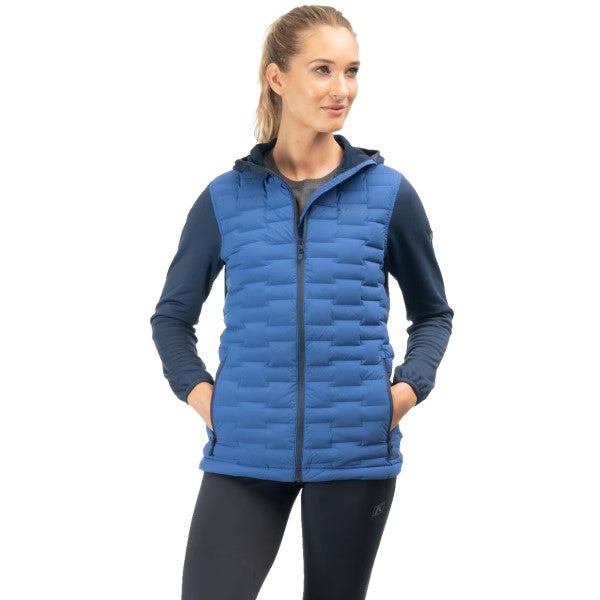 Coton Ouaté Luna Stretch Down Hybrid Femme Klim bleu