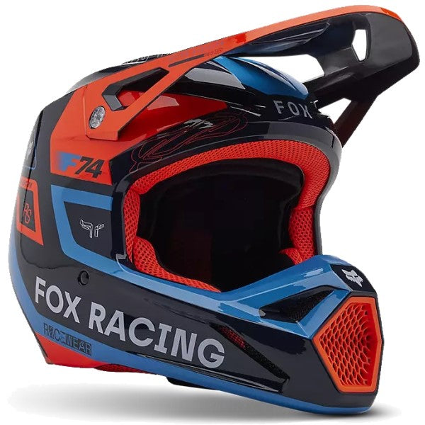 Casque de Motocross V1 Race Spec Junior Bleu