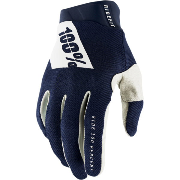 Gants de Motocross Ridefit 100% bleu