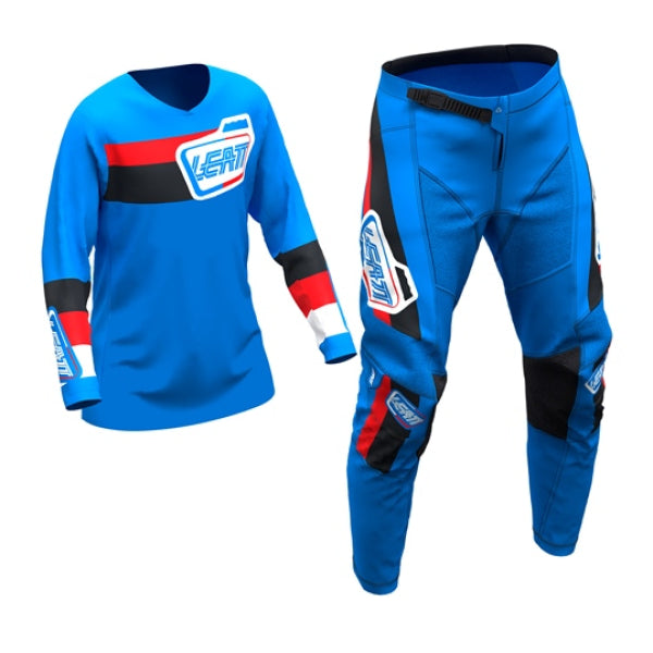 Ensemble de Motocross Ride 3.5 Junior Leatt bleu