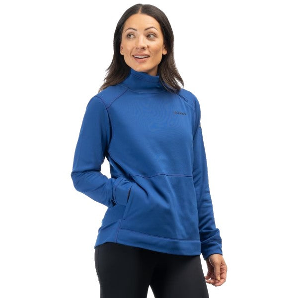 Coton Ouaté Solitude Asym Femme Klim bleu