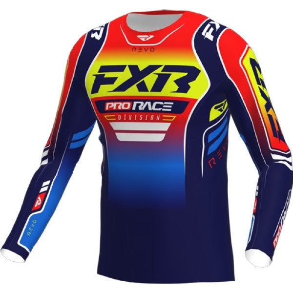Chandail de Motocross Revo Junior  Bleu Rouge
