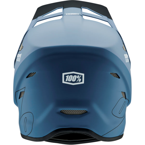 Casque Intégral de Vélo Status 100% bleu, arrière