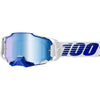 Lunettes de Motocross Armega Lentille Miroir 100% bleu clair