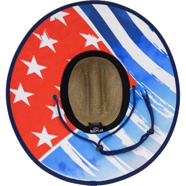 Chapeau de Paille Shoreside FXR bleu blanc et rouge, intérieur