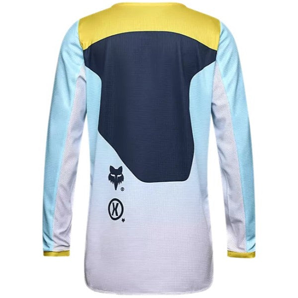 Chandail de Motocross 180 Elevated Junior Fox bleu clair, de dos