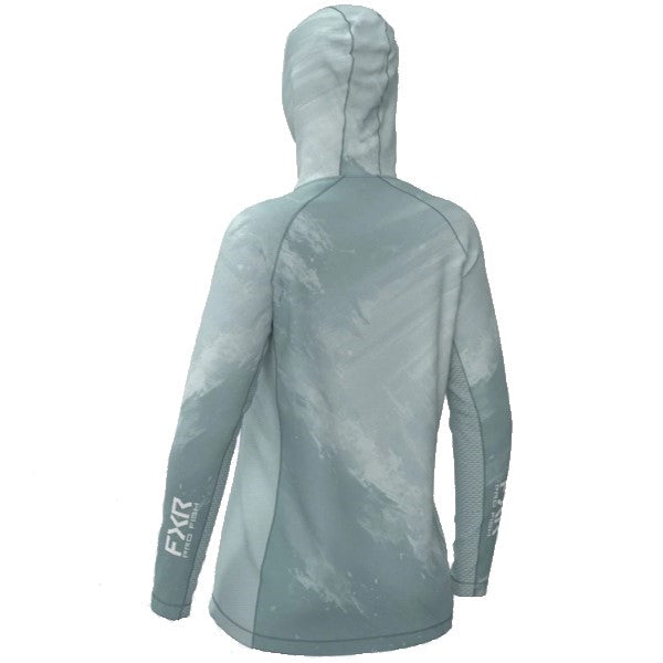 Coton Ouaté Derby Swell Air UPF Femme FXR bleu clair, de dos