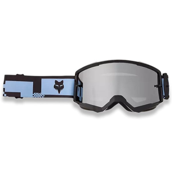 Lunette de Motocross Main Digi Image Fox bleu clair, de face