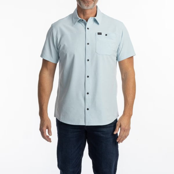 Chemise Colter Bay Stretch Klim bleu clair, de face