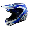 Casque de Motocross GP Shutter Troy Lee Designs bleu, de 3/4