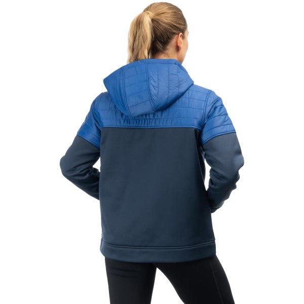 Coton Ouaté Isolé Granite Canyon Femme Klim bleu, de dos