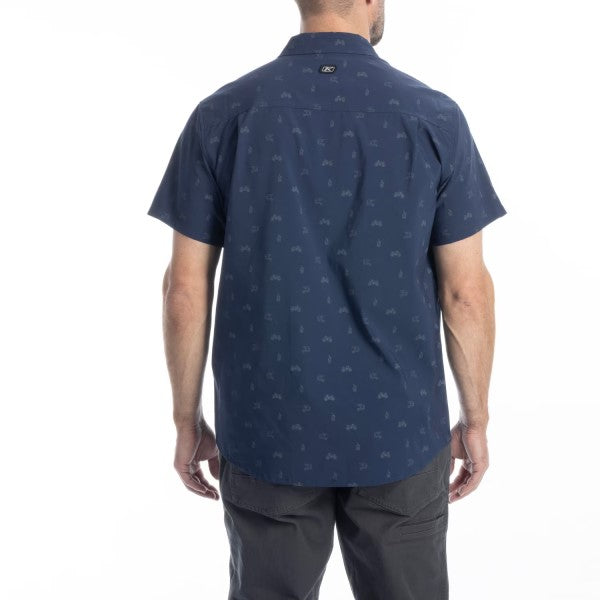 Chemise Rambler Stretch Klim bleu, de dos