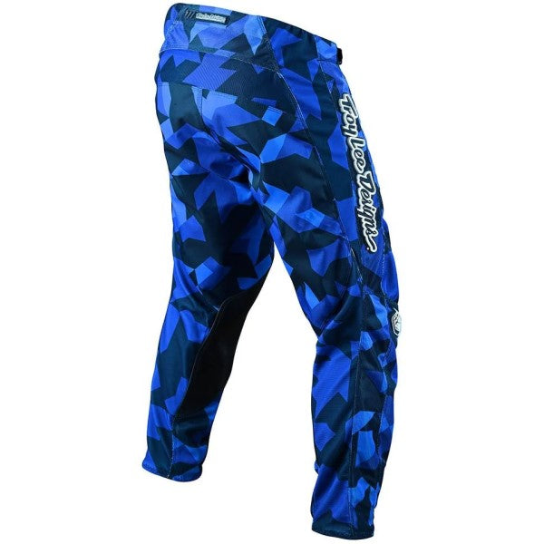 Pantalon de Motocross GP Air Confetti Troy Lee Designs bleu, de dos