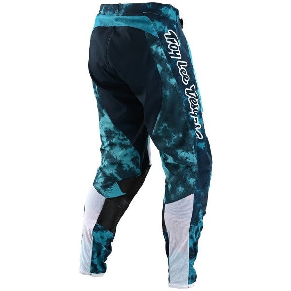 Pantalon de Motocross SE Pro Dyeno Troy Lee Designs bleu, de dos